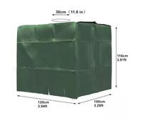 Bache pour Cuve 1000 l, Bâche de Protection Solaire pour réservoir d'eau de Pluie IBC, Anti-poussière Anti-UV, Housse