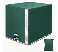 Bache pour Cuve 1000 L IBC, Bâche Réservoir d'eau IBC, Bâche de Récupérateur d'eau, Anti-poussière Bâche de Protection Container Cuve IBC Réservoir, Couverture Container Citerne Eau Pluie (Vert foncé)