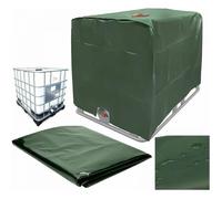 Bâche pour cuve IBC 1000 L 120×100×116 cm - Housse polyester Oxford verte, anti-UV, étanche, anti-poussière