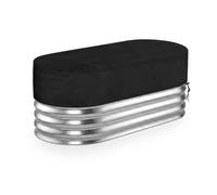 Bâche pour Piscine Ou Bassin D'immersion À Froid en Acier Galvanisé | Robuste, Imperméable, Résistante aux Intempéries, Tissu 420D Durable, Cordon De Serrage Coupe-vent, pour Terrasse et Jardin