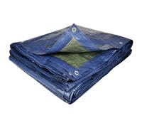 Bache pro renforcée - 140 g/m² - polyéthylène - bleu/vert - 5 x 4 m