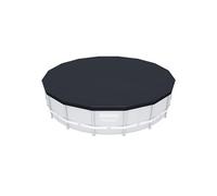 Bestway 58249 Bâche 4 Saisons pour Piscine Hors Sol Ronde Diamètre 460 cm ou 488 cm, Gris