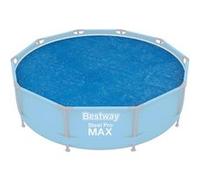 Bestway Bâche solaire ronde Ø289 cm Bleu moyen 150 g/m² Taille unique