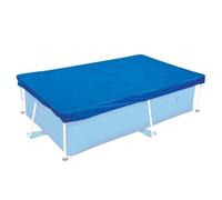 Bâche Protection Piscine Rectangulaire 220x150cm Étanche, Anti-Poussière Anti-UV Couverture Hiver Et Été pour Jardin(PVC Renforcé)
