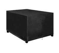 Bache Protection Table Exterieur Grande Taille 210x190x90cm/LxWxH Bache Impermeable Exterieur Housses pour Mobilier de Jardin, Tissu Oxford, 600D Rectangulaire Housse Salon de Jardin-Noir