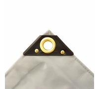 Bâche PVC 650g, bâche de protection grise, imperméable, bâche étanche 2x3m (6m²)