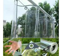 Bâche PVC claire imperméable Tarps Protection des plantes Rideaux de pluie Bâche de protection, 2.5m x4.5m Bâche de protection Pour meubles de jardin, Résistant au froid, à la pluie, au gel