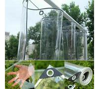 Bâche PVC claire imperméable Tarps Protection des plantes Rideaux de pluie Bâche de protection, 2.5mx4m Pour meubles de jardin, Résistant au froid, à la pluie, au gel