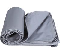 Bâche PVC grise imperméable avec œillets, bâche résistante aux intempéries durable auvents pliables, bâche de protection contre la pluie pour meubles de jardin plantes serre (3x4M)