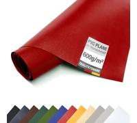 Bâche PVC pour camion 600 g/m² marchandise au mètre Bâche de couverture mate (rouge, 2,5m x 9m)