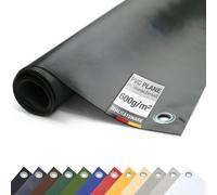 Bâche PVC pour camion 600g/m² avec œillets Bâche de protection mat (Anthracite, 3m x 9m)