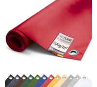 Bâche PVC pour camion 600g/m² avec œillets Bâche de protection mat (rouge, 2,5m x 5m)
