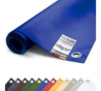 Bâche PVC pour camion 600g/m² avec œillets Bâche de protection mate (bleu, 2,5m x 5m)