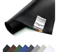 Bâche PVC pour camion 700 g/m² marchandise au mètre Premium Bache mat (noir, 2,5m x 10m)