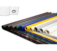 Bâche PVC Premium pour camion 700g/m² avec oeillets et sans oeillets (gris, 4m x 6m, oeillets ronds 12mm), EXTRA FORTE, bâche de couverture, bâche de protection, bâche en tissu