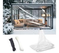 Bâche PVC-vinyle, dimensions 2,0 x 2,9 mètres - bâche étanche et robuste - matériau plastique résistant aux déchirures - imperméable à la neige et au vent - œillets/bords renforcés - idéale pour terra