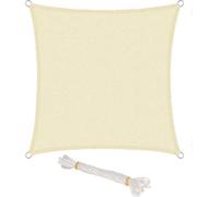 Bâche rectangulaire translucide de couleur crème, 2 x 4 m, en PEHD, perméable à l'air.