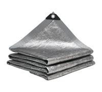 Bâche Réfléchissante Thermique Protecteur occultant d' | Voile d'Ombrage en Aluminium Bloque- pour un Extérieur, Porche, Jardin, Arrière-Cour, Patio, Balcon, Serre, Clôture