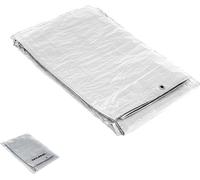 Bâche renforcée imperméable, environ 6 x 12 mètres, avec œillets métalliques, bâche de protection durable, couleur blanche.