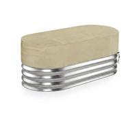 Bâche Robuste pour Piscine en Bac D'élevage, Protection Ovale pour Bassin | Imperméable, En Tissu Oxford 420D Durable, avec Ourlet Coupe-vent, Idéale pour Les Piscines De Jardin, Terrasses et Patios