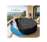Bâche ronde imperméable pour piscine hors sol résistante aux UV pour piscines gonflables et à cadre, utilisation en extérieur, protection durable et polyvalente, 160 x 30 cm