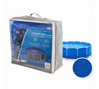 Bâche solaire D5,21 m bleue foncé 180 µ piscine tubulaire D5,49 m