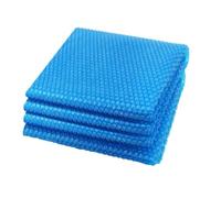 Bâche Solaire de Piscine 2.5 x 4.2 m Rectangulaire Couverture de Piscine Solaire Découpe Individuelle pour Piscines, Bleu