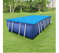 Bâche Solaire de Piscine à Bulles Polyéthylène 549 x 274 cm bleu