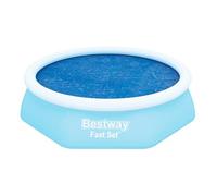 Couverture pour piscine - PA24 - 2,44 m - Bleu - Matériaux durables - Protection débris