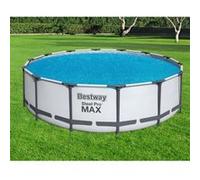 Bestway Bâche solaire à bulles Ø427 cm pour piscine ronde Bleu moyen