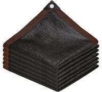 Bâche solaire noire, rectangulaire, de 3 x 4 mètres, avec des œillets de fixation, idéale pour balcon, jardin et serre
