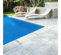 Bâche Solaire Piscine 130 x 200 cm pour Réchauffer l'eau de La Piscine Film Thermique à Découper Découpe Individuelle pour Piscines, Bleu