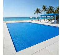 Bâche Solaire Piscine 280 x 380 cm pour Réchauffer l'eau de La Piscine Film Thermique à Découper Découpe Individuelle pour Piscines, Bleu