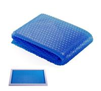 Bâche Solaire Piscine 300 x 500 cm Rectangulaire Couverture de Piscine Solaire Découpe Individuelle pour Piscines, Bleu