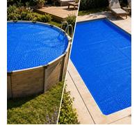 EDENEA - Bâche à Bulles Solaire Piscine 7 x 3 m - Epaisseur Pro 400 Microns - Bleu - Recoupable - Oeillets Offerts