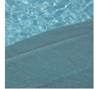 EDENEA - Bâche Solaire Piscine Gris Silver - Epaisseur Renforcée 215 Microns - Bâche Piscine Bulles (Ovale 304 x 549 cm)