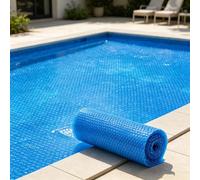 Bâche Solaire pour Piscine 300 x 500 cm Chauffage Solaire Effet Chauffant Écologique Couverture de Protection Anti-Évaporation et Saletés pour Piscine Hors Sol, Bleu