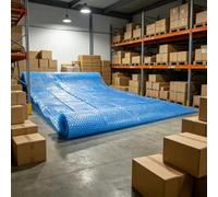 Bâche Solaire pour Piscine 300 x 500 cm pour Chauffer l'eau Chauffage Solaire Bâche de Protection Découpe Individuelle pour Piscines, Bleu