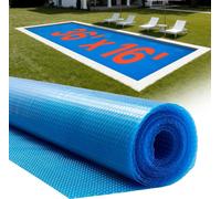 Bâche solaire pour piscine - Bâche solaire / Couverture solaire - Dimensions 10972 x 4876 mm - Épaisseur 0,3 mm - PE à bulles - Absorption et stockage de la chaleur - Protection contre l'évaporation -