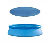 Bâche solaire ronde pour piscine hors sol, film d'isolation thermique bleu, 15 mm, chauffe l'eau, réduit l'évaporation, reste propre, pour une couverture à bulles en polyéthylène durable pour (A)