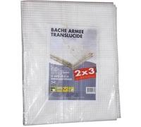 Bache armée découpable - polyéthylène - transparent - 4 x 6 m