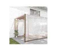 vidaXL Bâche transparente avec œillets 10x12 m polyéthylène Beige