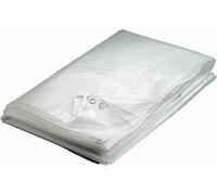 Bâche transparente de 80 g/m², dimensions 4 x 6 mètres, en polyéthylène