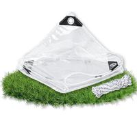Bâche transparente, étanche, en PVC de 0,2 mm, dimensions 2x3 mètres, idéale pour jardin, balcon ou pergola