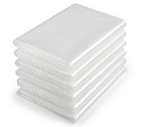 Bache Transparente Exterieur, 4 x 5 m, 8 Microns, Ultra-Résistantes Et Épaisses, Bache Protection Peinture, Bâche De Protection, Bâches De Peintre Pour Le Chantier, Transparentes