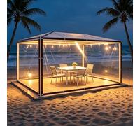 Bâche Transparente Imperméable 80 x 290 cm Imperméable, Anti-Déchirure, Indéchirable, Résistant Aux UV Housse de Transparente pour Serre Pergola Camping, Couleur Transparente