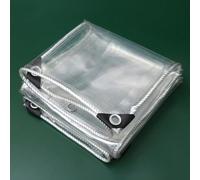Bâche transparente imperméable en PVC, protection contre la pluie pliable et robuste avec œillets, pour terrasse, toiture, protection des plantes et camping Description :● Caractéristiques : Alliage d