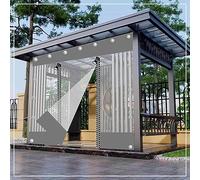 Bâche transparente imperméable pour intimité extérieure, housse de pluie en PVC avec porte à fermeture éclair pour jardin, terrasse et tonnelle - Dimensions : 2,5 x 3 m / 8.2ft x 10.8ft