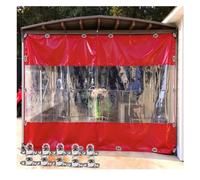 Bâche Transparente Pergola Tourniquets Rotatifs Bâche Transparente | Bâche avec Œillets Antirouille et Bords Renforcés pour Cloison Gazebo(5x3m/16'x10')