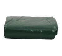 Bâche verte 5 x 7 m en toile avec revêtement en PVC 650 g/m² indéchirable imperméable avec œillets et renfort de bord pour jardin, camping, voiture, bateau, remorque, protection contre le vent et les